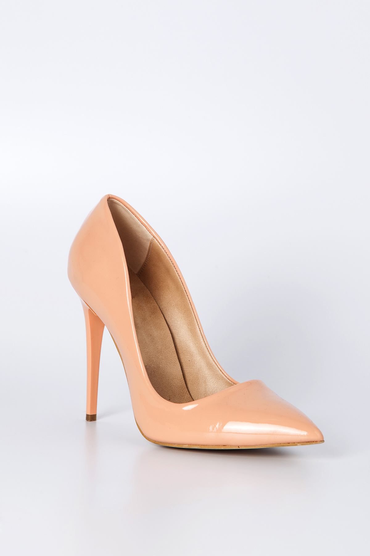 6300 Topuklu Rugan Ayakkabı Somon