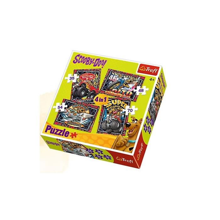 Trefl Scooby Doo 4 lü Puzzle Seti (35+48+54+70 Parça)