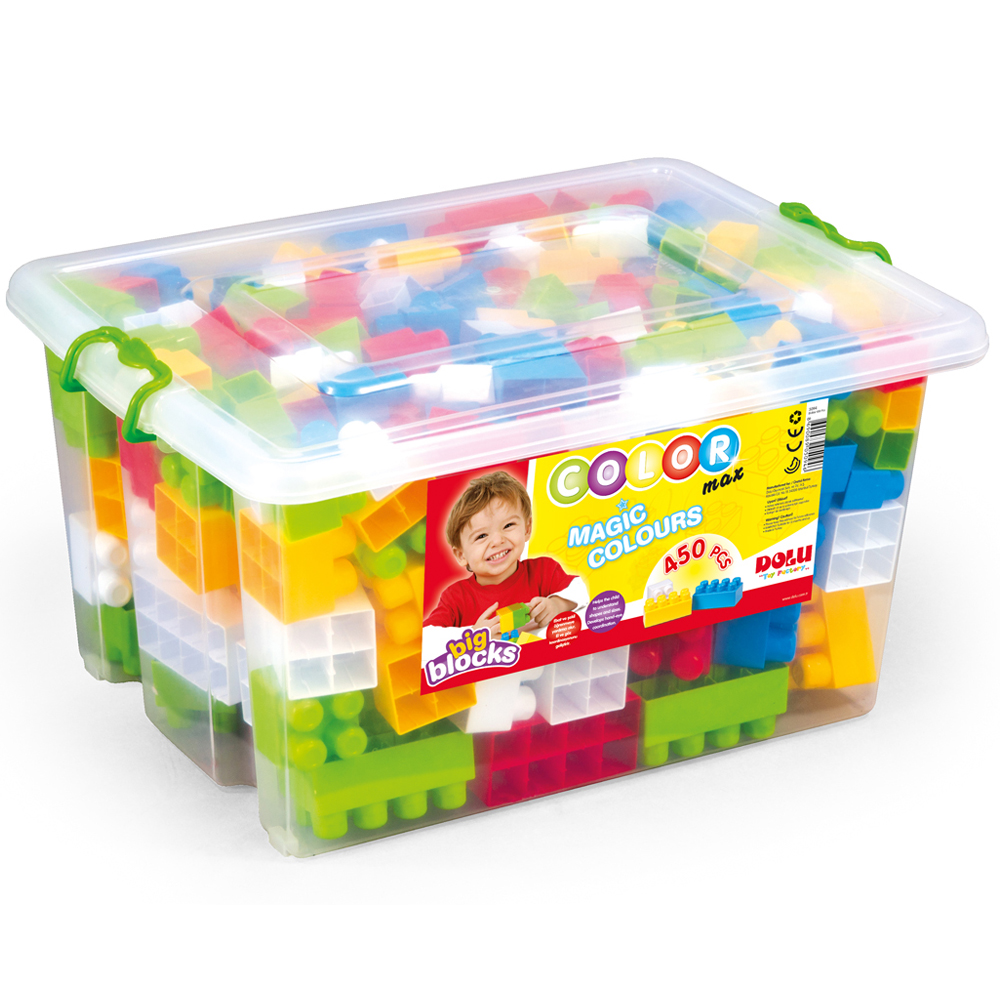 Sandıkta Büyük Renkli Bloklar 450 Parça