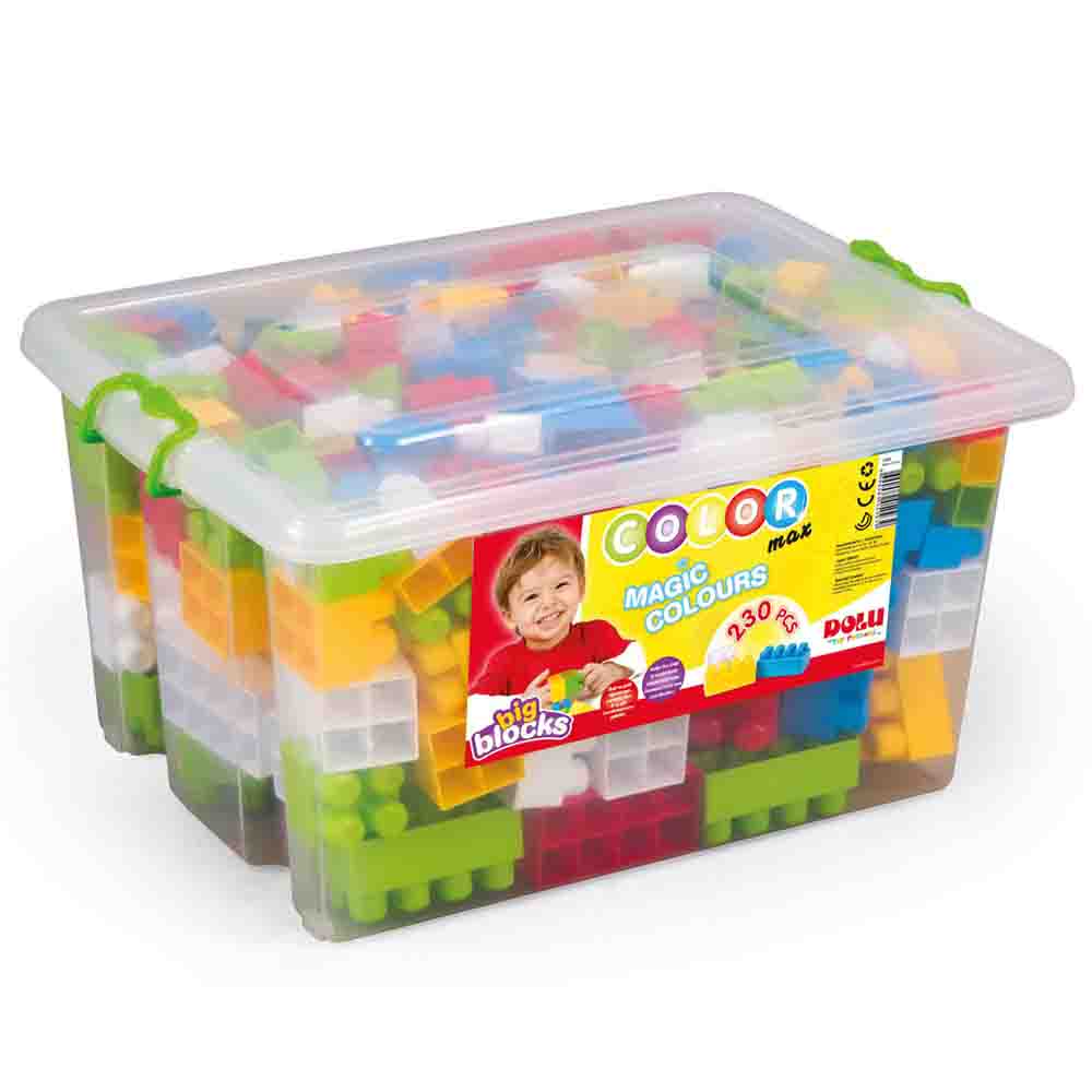 Sandıkta Büyük Renkli Bloklar 230 Parça